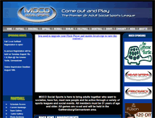 Tablet Screenshot of mocosocialsports.com